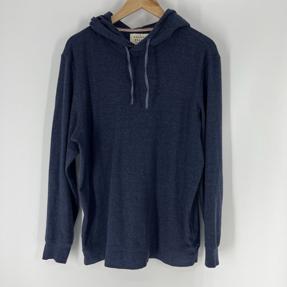 The Normal Brand Hoodie Size Medium Navy Pullover Sweatshirt Golf Stretch